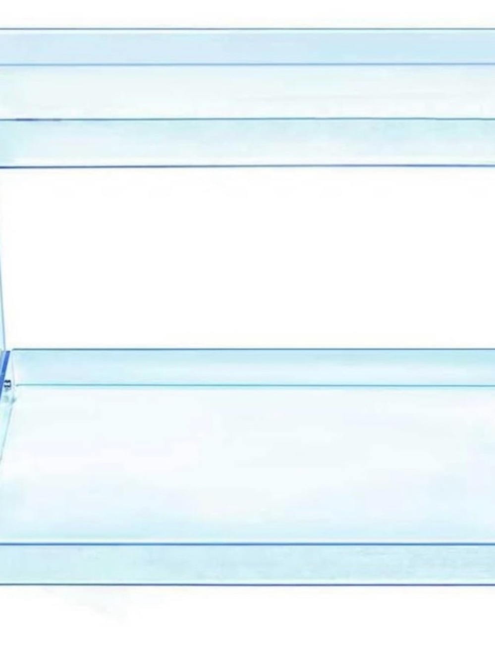 Royalita Two-Tier Blue Acrylic Makeup Organizer - Picture 3 of 5